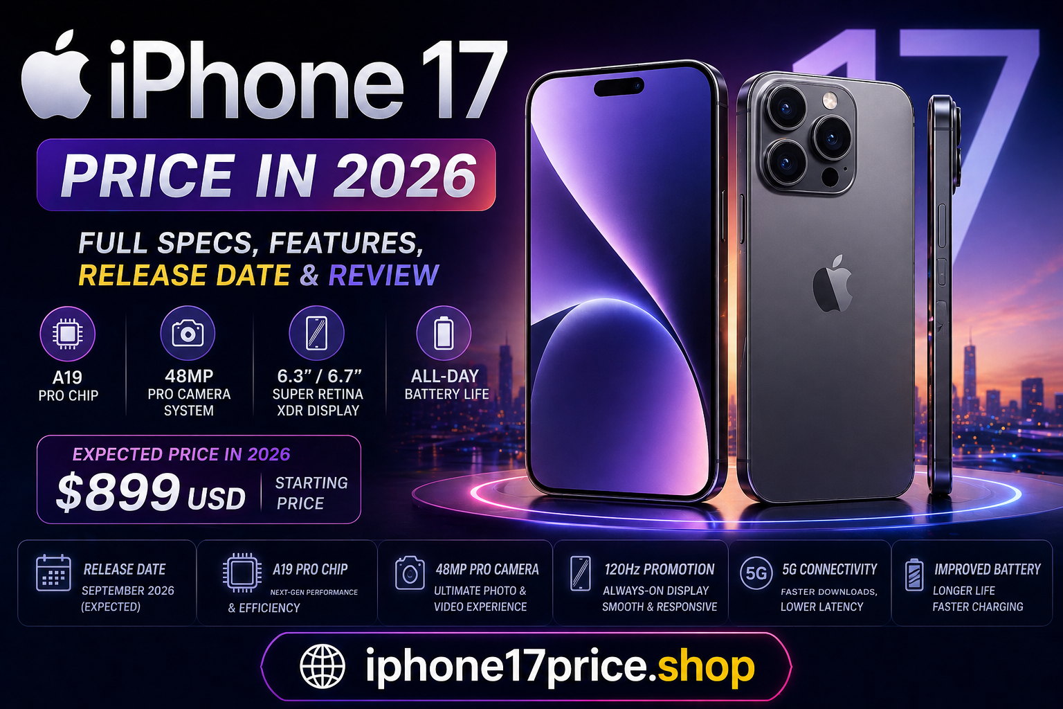 iPhone 17 Price in 2026 | Full Specs, Features, Release Date & Review